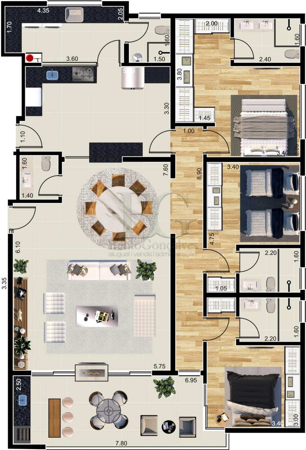 Comprar Apartamentos / Lançamento em Poços de Caldas apenas R$ 950.000,00 - Foto 15 Comprar Apartamentos / Lançamento em Poços de Caldas apenas R$ 950.000,00 - Foto 15