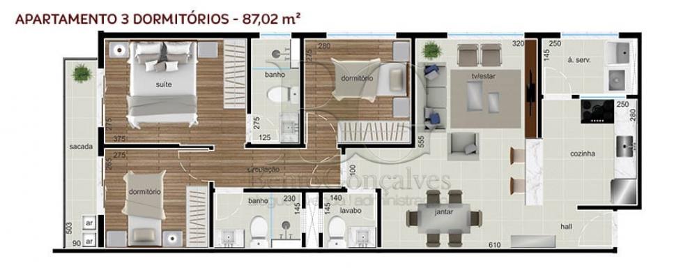 Planta - Residencial Mendona Chaves - Edifcio de Apartamento